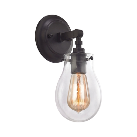 ELK LIGHTING Jaelyn 1-Light Vanity Lamp in Oil Rubbed Bronze with Clear Glass 31930/1